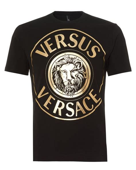 versace lion head t shirt|Versace Versus Medallion Logo Tshirt .